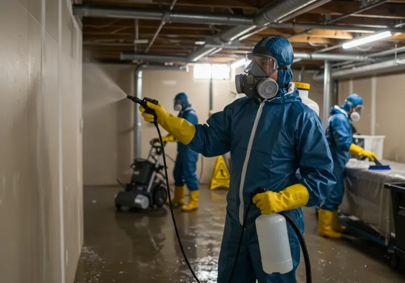 Basement Sanitization and Antimicrobial Treatment process in Ahuimanu, HI